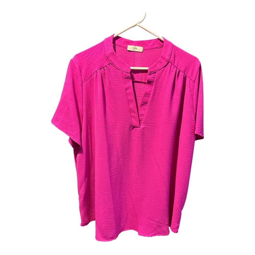 Bright Pink Blouse